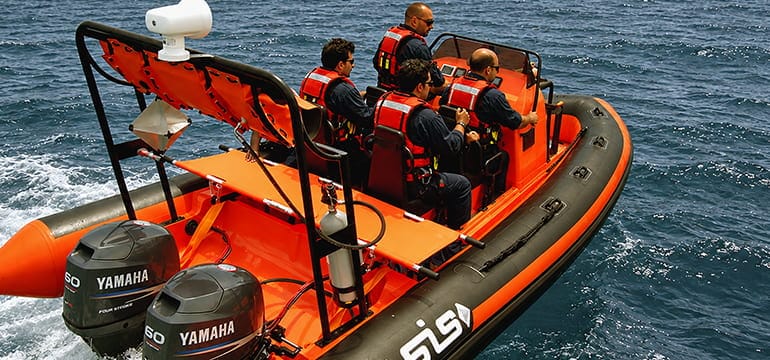 Four Crew ASIS Rescue Boat