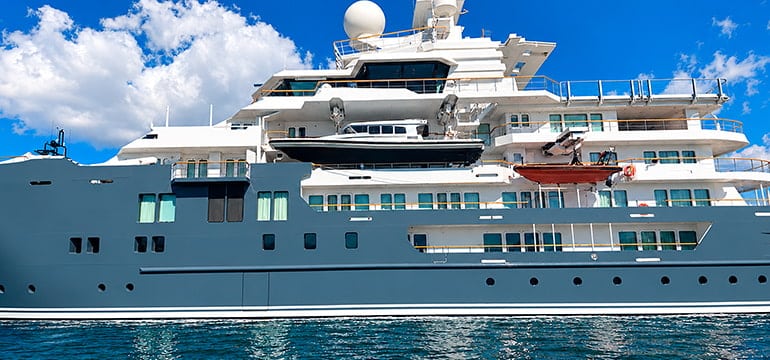 SOLAS rescue boat at sea