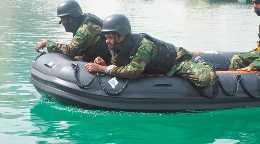 Inflatable military boat 3.2
